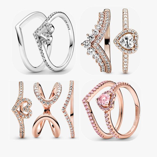 sparkling wishbone heart wedding rings set diy fit pandora engagement jewelry ring gift, Slivery;golden
sparkling wishbone heart wedding rings set diy fit pandora engagement jewelry ring gift, Slivery;golden