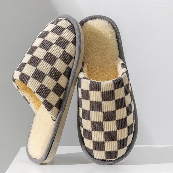 new slippers 2022 plaid winter warm plush platform shoes floor thermal home couples korean non-slip cotton autumn slides flat heel high qual, Black
new slippers 2022 plaid winter warm plush platform shoes floor thermal home couples korean non-slip cotton autumn slides flat heel high qual, Black