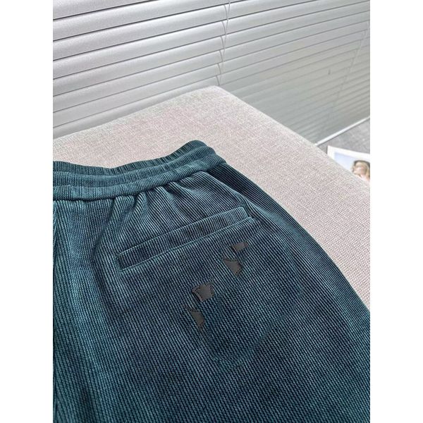 winter trouser spants designer loose version luxury corduroy mens womens casual trousers shrunk icon dark green waist pantss, Black 
winter trouser spants designer loose version luxury corduroy mens womens casual trousers shrunk icon dark green waist pantss, Black