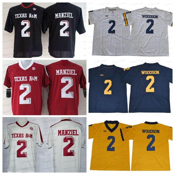 texas am aggies 2 johnny manziel football jersey 2 charles woodson michigan wolverines red white college mens stitched jerseys mens shirts s, Black;red
texas am aggies 2 johnny manziel football jersey 2 charles woodson michigan wolverines red white college mens stitched jerseys mens shirts s, Black;red