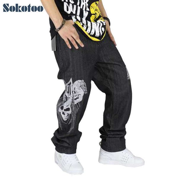 men's jeans men's hip hop jeans for man loose plus large size streetwear baggy denim pants skull hiphop long trousers t221102, Blue
men's jeans men's hip hop jeans for man loose plus large size streetwear baggy denim pants skull hiphop long trousers t221102, Blue
