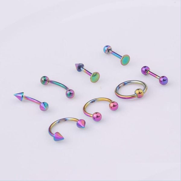 other 8pcs/set stainless steel barbell helix lobe tongue belly nose rings ball punk rook tragus septum lip eyebrow body piercing dro dhsxu, Slivery;golden
other 8pcs/set stainless steel barbell helix lobe tongue belly nose rings ball punk rook tragus septum lip eyebrow body piercing dro dhsxu, Slivery;golden