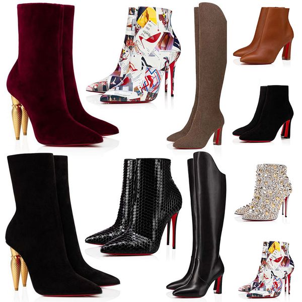designer women knee heel boots gold heels ankle booties winter ladies fashion red triple black chestnut khaki leather boot big size us 9 9.5
designer women knee heel boots gold heels ankle booties winter ladies fashion red triple black chestnut khaki leather boot big size us 9 9.5