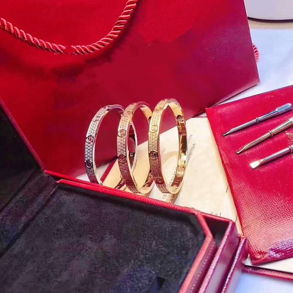 high end fashion screwdriver paddle tennis heart bangle luxury cuff bracelet 316l stainless steel plating 18k gold jewelry factory wholesale, Black