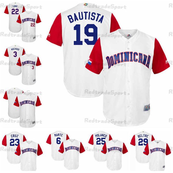 2017 world baseball classic dominican republic baseball jerseys robinson cano 3 manny machado 19 jose bautista 6 starling marte nelson cruz, Blue;black
2017 world baseball classic dominican republic baseball jerseys robinson cano 3 manny machado 19 jose bautista 6 starling marte nelson cruz, Blue;black