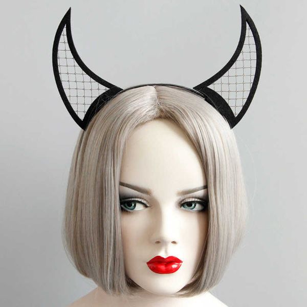 devil horn headband halloween bar dance women black netted horn hair bands personality fascinator hats supplied, Silver
devil horn headband halloween bar dance women black netted horn hair bands personality fascinator hats supplied, Silver