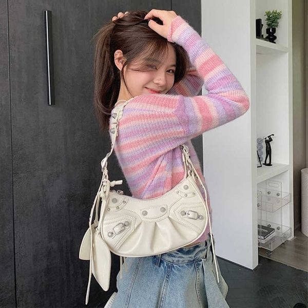 aher max design leather balenicass biker bag family b's motorcycle women's rivet three in one armpit shoulder messenger pleated pa
aher max design leather balenicass biker bag family b's motorcycle women's rivet three in one armpit shoulder messenger pleated pa