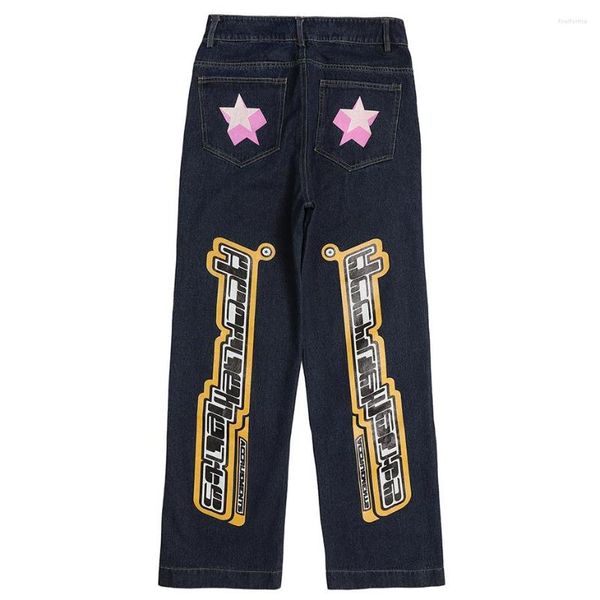 men's jeans printed baggy streetwear hip hop denim pants men's fashion harajuku loose, Blue
men's jeans printed baggy streetwear hip hop denim pants men's fashion harajuku loose, Blue