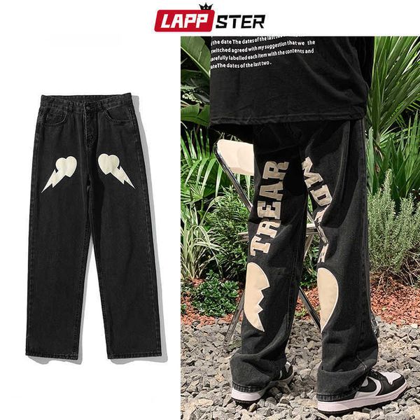 men's jeans lappster men love black baggy low rise jeans pants 2022 mens autumn graphic wide leg denim trousers male casual streetwear, Blue
men's jeans lappster men love black baggy low rise jeans pants 2022 mens autumn graphic wide leg denim trousers male casual streetwear, Blue