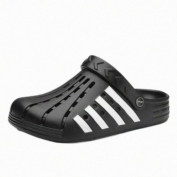 summer men sandals crocks non-slip hole shoes home clogs eva garden male shoes outside beach flat slippers 39pv#, Black
summer men sandals crocks non-slip hole shoes home clogs eva garden male shoes outside beach flat slippers 39pv#, Black