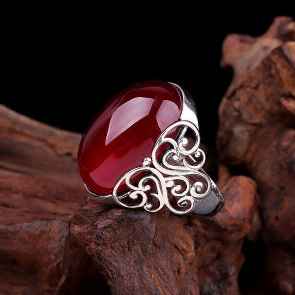 red agate chalcedony ring girl mo sangshi ruby screw pattern ring mens rings classic men titanium steel designer for women luxury gifts woma, Silver
red agate chalcedony ring girl mo sangshi ruby screw pattern ring mens rings classic men titanium steel designer for women luxury gifts woma, Silver