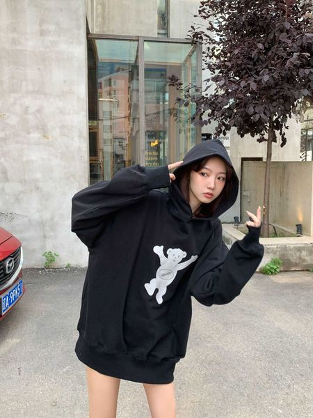 autumn well hoody done women's winter bear hoodie loose long sleeve men women couples hoodies casual sweatshirt graffiti cotton designe, Black
autumn well hoody done women's winter bear hoodie loose long sleeve men women couples hoodies casual sweatshirt graffiti cotton designe, Black