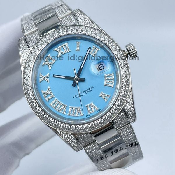 fashionable luxury mens watch 126334 126234 ice out watch tiffany blue roman diamond dial 41mm automatic movement 904l stainless steel sapph, Slivery;brown
fashionable luxury mens watch 126334 126234 ice out watch tiffany blue roman diamond dial 41mm automatic movement 904l stainless steel sapph, Slivery;brown