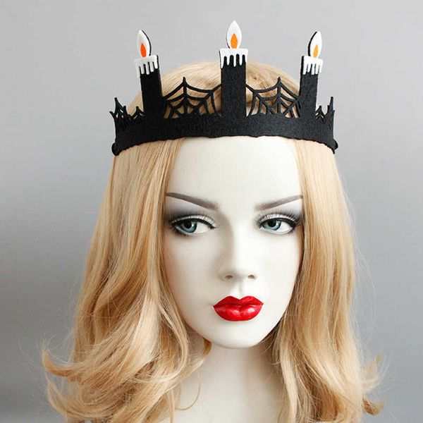 drak baroque headband crown with cobweb & candle halloween party princess headbands crown girls dance costume accessories, Silver
drak baroque headband crown with cobweb & candle halloween party princess headbands crown girls dance costume accessories, Silver