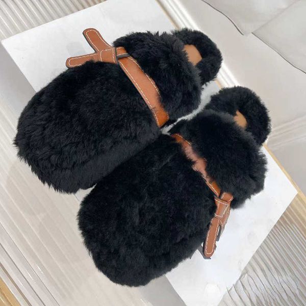 sandals high end 2022 autumn and winter new wool bow slippers women's fashion versatile flat bottom baotou outer semi, Black
sandals high end 2022 autumn and winter new wool bow slippers women's fashion versatile flat bottom baotou outer semi, Black