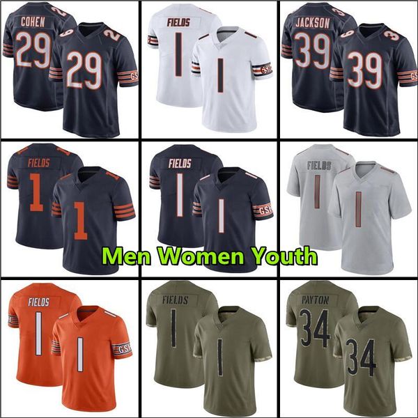 1 justin fields soccer jersey 11 darnell mooney chase claypool 34 walter payton 13 marquise goodwin gale sayers 29 tarik cohen men women you, Black
1 justin fields soccer jersey 11 darnell mooney chase claypool 34 walter payton 13 marquise goodwin gale sayers 29 tarik cohen men women you, Black