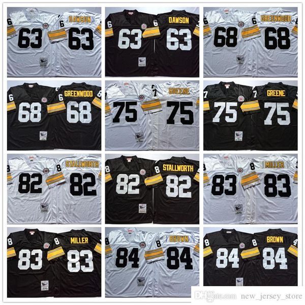 college wear ncaa vintage mitchell and ness football 84 antonio brown jerseys retro stitch 75 joe greene 83 heath miller 82 john stallworth, Black
college wear ncaa vintage mitchell and ness football 84 antonio brown jerseys retro stitch 75 joe greene 83 heath miller 82 john stallworth, Black