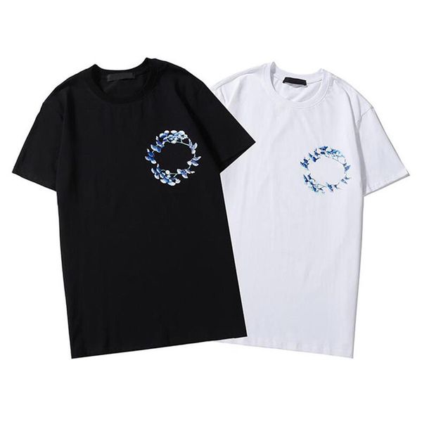 high street men's t-shirts fashion flower print short sleeve tee summer breathable solid t-shirt street men women tee 41k, White;black 
high street men's t-shirts fashion flower print short sleeve tee summer breathable solid t-shirt street men women tee 41k, White;black