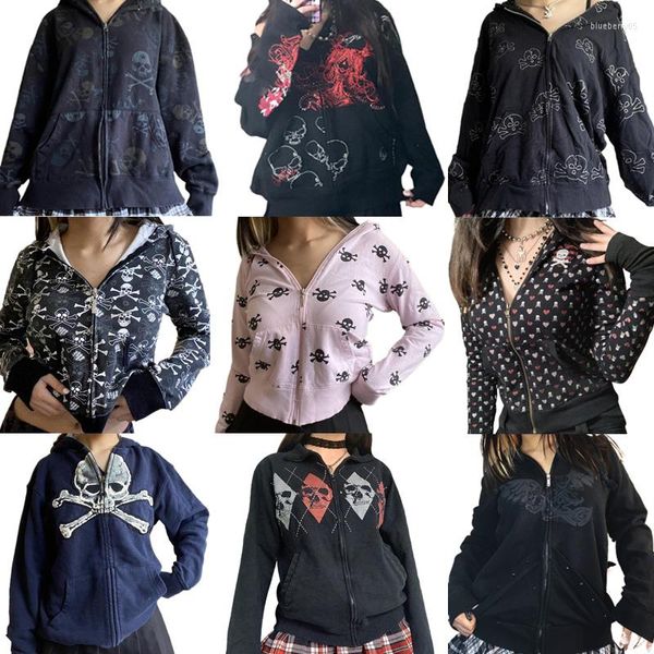 women's hoodies mall goth skulls print retro sweatshirts e-girl gothic dark academia emo jackets coats 00s vintage y2k grunge zip up ho, Black
women's hoodies mall goth skulls print retro sweatshirts e-girl gothic dark academia emo jackets coats 00s vintage y2k grunge zip up ho, Black