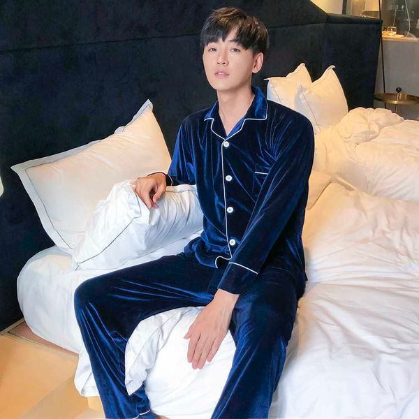men's sleepwear plus size 3xl 4xl 5xl men sleepwear velvet 2pcs pajamas suit autumn new shirt pants velour lovers nightwear intimate li, Black;brown
men's sleepwear plus size 3xl 4xl 5xl men sleepwear velvet 2pcs pajamas suit autumn new shirt pants velour lovers nightwear intimate li, Black;brown