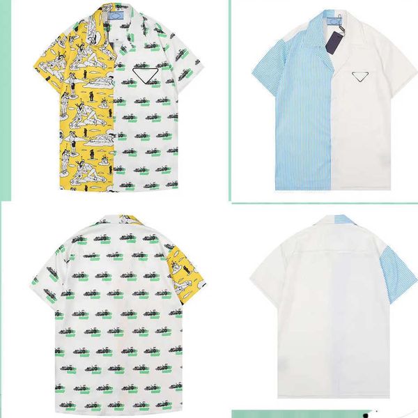2023 luxurious men's plus tees & polos print badge patchwork short sleeve shirt size m-xxxl, Black;brown
2023 luxurious men's plus tees & polos print badge patchwork short sleeve shirt size m-xxxl, Black;brown