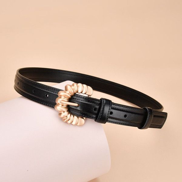ladies belt irregular c-shaped buckle simple thin belt leather versatile women's belt, Black;brown
ladies belt irregular c-shaped buckle simple thin belt leather versatile women's belt, Black;brown