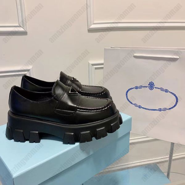 dress shoes high heel flat shoe social chunky women wedding party quality leather business formal loafer with original box 2022 fashion, Black
dress shoes high heel flat shoe social chunky women wedding party quality leather business formal loafer with original box 2022 fashion, Black