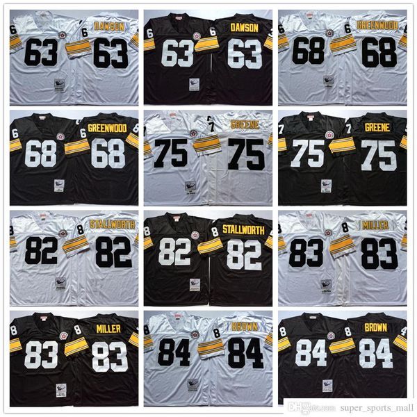 college wear ncaa 75th vintage football 84 antonio brown jerseys stitched mitchell and ness 75 joe greene 83 heath miller 82 john stallworth, Black
college wear ncaa 75th vintage football 84 antonio brown jerseys stitched mitchell and ness 75 joe greene 83 heath miller 82 john stallworth, Black