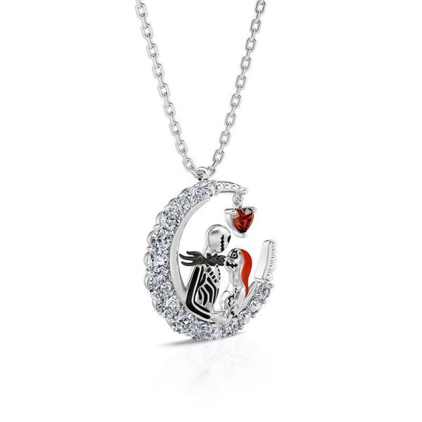 12pcs creative halloween eternal lovers love skeleton necklace lovers fashion cute devil cartoon personality gift, Silver
12pcs creative halloween eternal lovers love skeleton necklace lovers fashion cute devil cartoon personality gift, Silver