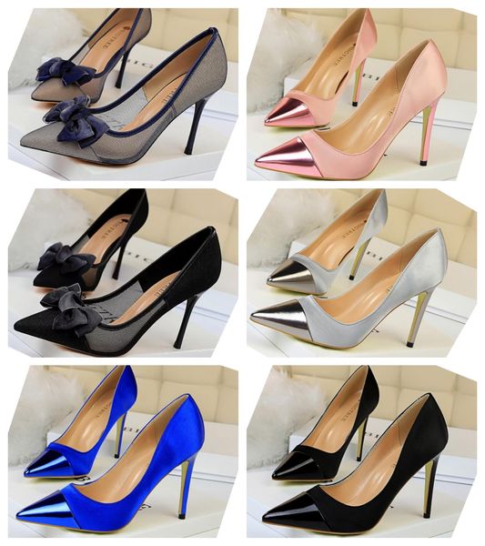 nightclubs dress shoes thin shoe mesh hollow women's stiletto high heels shallow mouth pointed bow single shoes 35-41, Black
nightclubs dress shoes thin shoe mesh hollow women's stiletto high heels shallow mouth pointed bow single shoes 35-41, Black