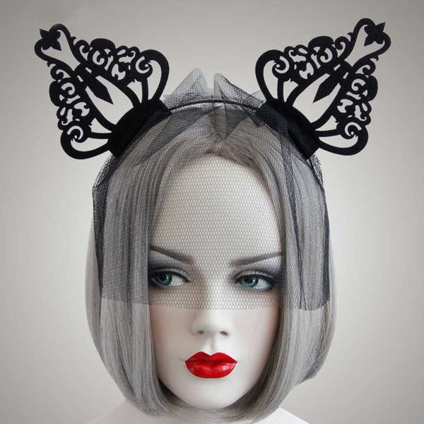 black elf ear headband with veil halloween gothic style ears veil headbands girls party jewelry kids hair accessories, Silver
black elf ear headband with veil halloween gothic style ears veil headbands girls party jewelry kids hair accessories, Silver