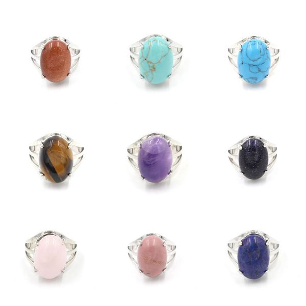 women ring natural stone amethyst rose quartz lapis lazuli crystal opening rings opal oval bead adjustable size party fashion jewelry bt005, Golden;silver
women ring natural stone amethyst rose quartz lapis lazuli crystal opening rings opal oval bead adjustable size party fashion jewelry bt005, Golden;silver