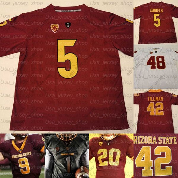 american college football wear custom arizona state college football jerseys terrell suggs tillman jayden daniels benjamin aiyuk darby lole, Black
american college football wear custom arizona state college football jerseys terrell suggs tillman jayden daniels benjamin aiyuk darby lole, Black