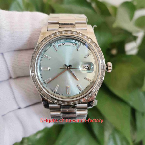 ew factory mens watch better quality watches 40mm 228396-0002 sky blue diamond bezel dial president cal.3255 movement mechanical automatic m, Slivery;brown
ew factory mens watch better quality watches 40mm 228396-0002 sky blue diamond bezel dial president cal.3255 movement mechanical automatic m, Slivery;brown