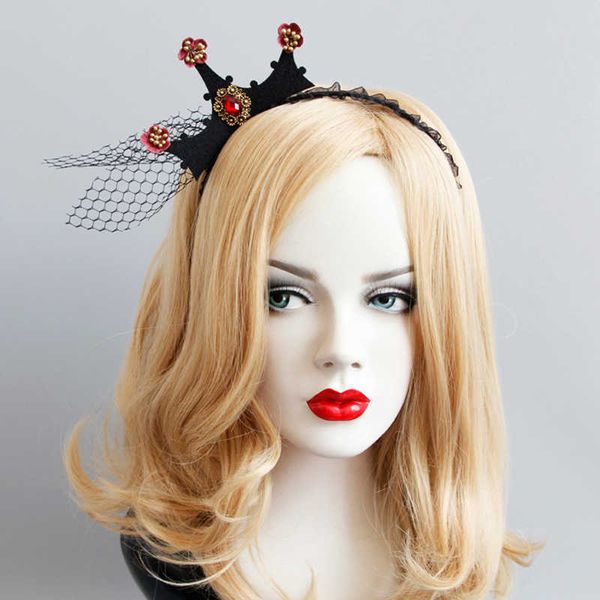 baroque queen hair accessories crown halloween party black netted & burgundy rhinestone deco headbands crown princess cosplay headband, Golden;white
baroque queen hair accessories crown halloween party black netted & burgundy rhinestone deco headbands crown princess cosplay headband, Golden;white