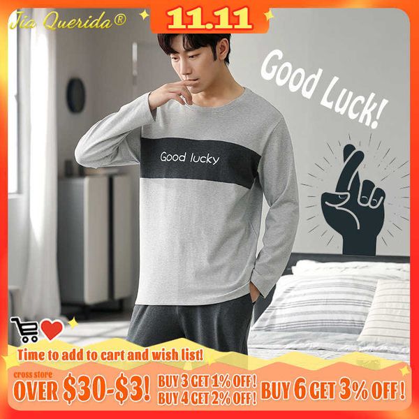 men's sleepwear finger crossed pajamas set for men fashion elegant soft cotton mens loungewear good luck man pijamas autumn winter pjs, Black;brown
men's sleepwear finger crossed pajamas set for men fashion elegant soft cotton mens loungewear good luck man pijamas autumn winter pjs, Black;brown