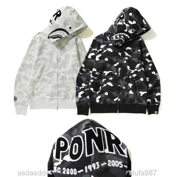 men's hoodies sweatshirts ape head shark coat and women's same camouflage hoodie luminous embroidery letter loose sweater, Black
men's hoodies sweatshirts ape head shark coat and women's same camouflage hoodie luminous embroidery letter loose sweater, Black