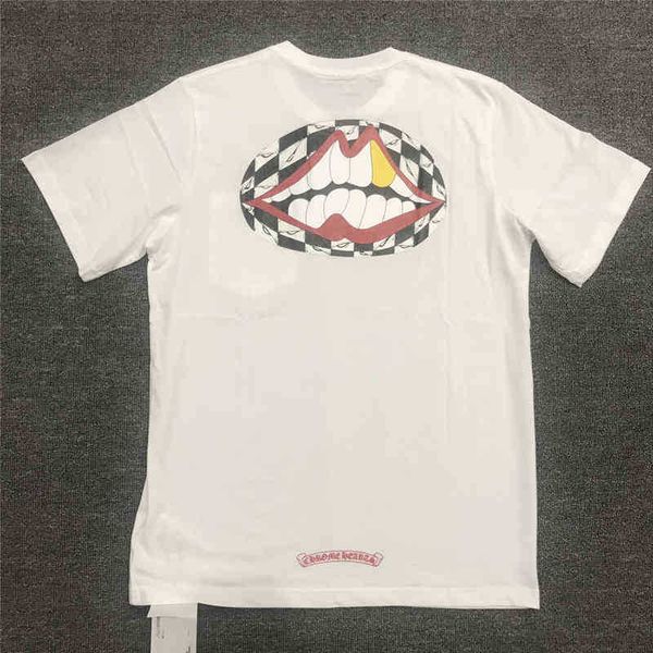 men's and women's fashion br new spring summer sanskrit loose luminous big mouth printed round neck short sleeve t-shirt, White;black
men's and women's fashion br new spring summer sanskrit loose luminous big mouth printed round neck short sleeve t-shirt, White;black