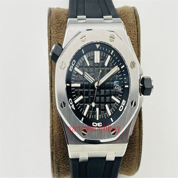 elling uality watches 42mm diver 15710 t stainless steel bracelet transparent asia 2813 movement mechanical automatic mens men's watch, Slivery;brown
elling uality watches 42mm diver 15710 t stainless steel bracelet transparent asia 2813 movement mechanical automatic mens men's watch, Slivery;brown
