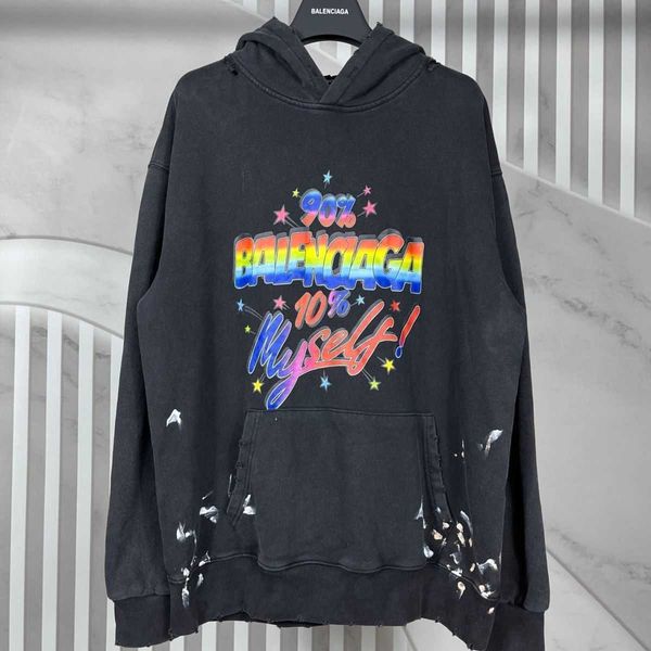 hoodie sweater paris colorful 90% splashed wash balencigas water used print hole direct jet european sizes p5i5, Black
hoodie sweater paris colorful 90% splashed wash balencigas water used print hole direct jet european sizes p5i5, Black