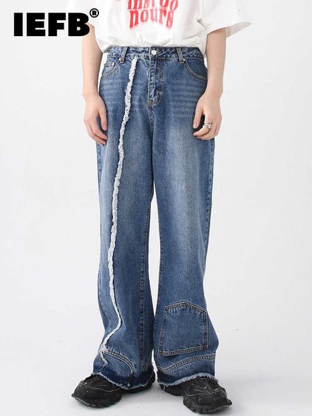 men's jeans iefb men's pants wear autumn new jean rough edge pocket design korean fashion wide leg casual male trousers 9a5081 t22, Blue
men's jeans iefb men's pants wear autumn new jean rough edge pocket design korean fashion wide leg casual male trousers 9a5081 t22, Blue