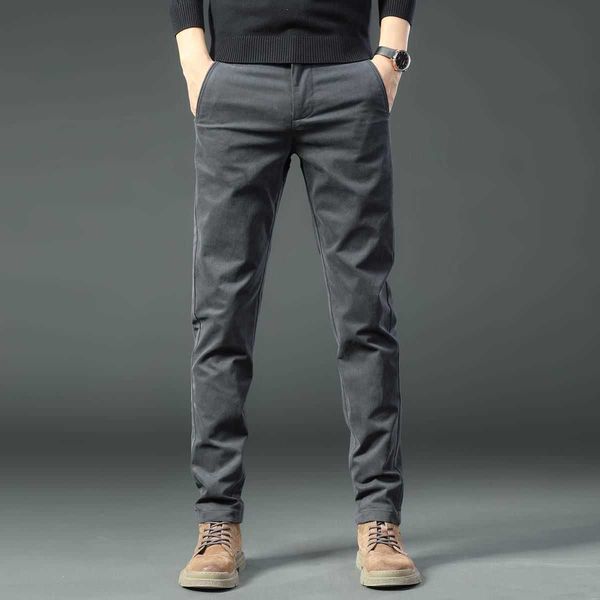 high-end autumn and winter men's casual trousers plush thickened slim straight warm, Black
high-end autumn and winter men's casual trousers plush thickened slim straight warm, Black