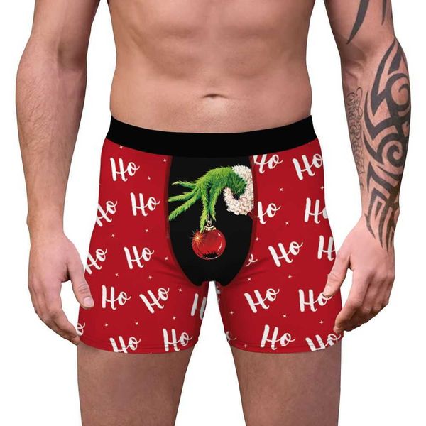 set men' christmas boxers briefs 3d funny printed humorous boxer shorts soft stretchy underwear underpants male soft panties t221103, Red;black
set men' christmas boxers briefs 3d funny printed humorous boxer shorts soft stretchy underwear underpants male soft panties t221103, Red;black