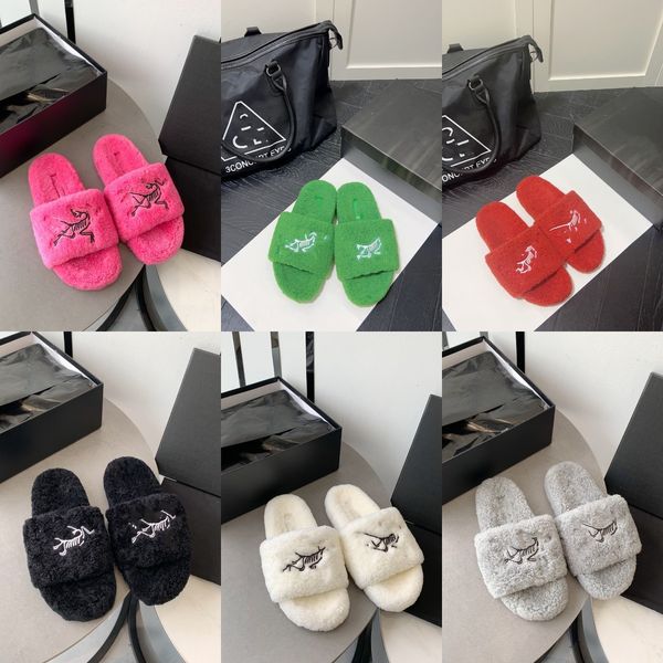 winter designer arcs fur slippers fluff sandal plush antiskid platform flats heel slip luxury designer shoes ladies warm flip flops loafers, Black
winter designer arcs fur slippers fluff sandal plush antiskid platform flats heel slip luxury designer shoes ladies warm flip flops loafers, Black