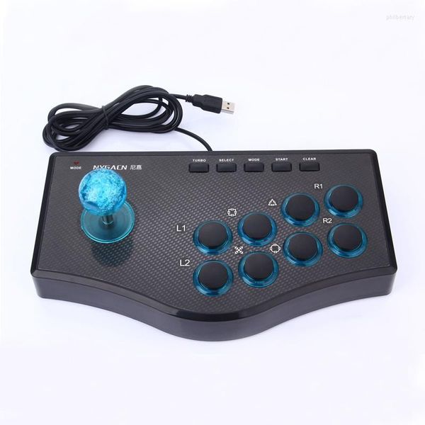 Image of Game Controllers For PS3 PC USB Street Fighting Stick Gamepad Arcade Joystick Rocker Controller Gaming Fight Android