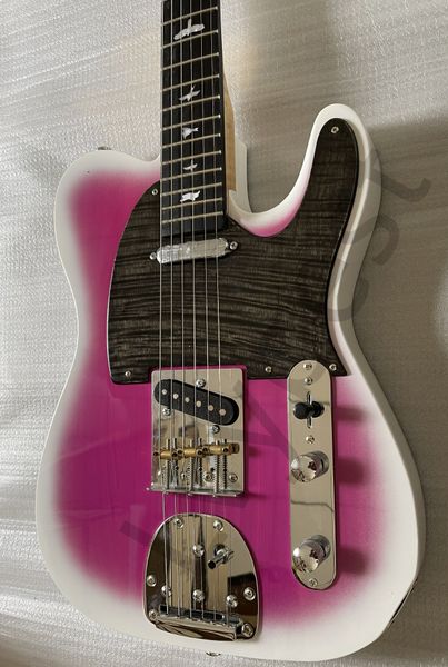 lvyelectric guitar customized chrome parts flame neck with pickguard pink center and white edge eagle abalone inlay high grade level
lvyelectric guitar customized chrome parts flame neck with pickguard pink center and white edge eagle abalone inlay high grade level