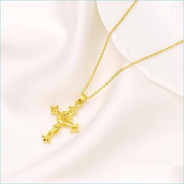 pendant necklaces pendant necklaces 9k yellow fine gold jesus crucifix cross link chain necklace womens mens gift drop delivery jewe dhaxn, Silver
pendant necklaces pendant necklaces 9k yellow fine gold jesus crucifix cross link chain necklace womens mens gift drop delivery jewe dhaxn, Silver
