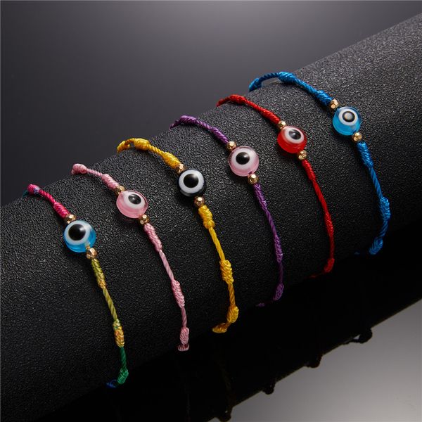 6pcs/set handmade turkish lucky evil eye bracelets for women men blue eyes braided red rope lucky bangle bracelet friendship wristbands jewe, Golden;silver 
6pcs/set handmade turkish lucky evil eye bracelets for women men blue eyes braided red rope lucky bangle bracelet friendship wristbands jewe, Golden;silver