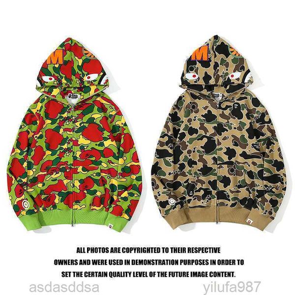 men's hoodies sweatshirts autumn and winter new fashion br ape human head camouflage shark hooded cardigan for men zipper sweater, Black
men's hoodies sweatshirts autumn and winter new fashion br ape human head camouflage shark hooded cardigan for men zipper sweater, Black