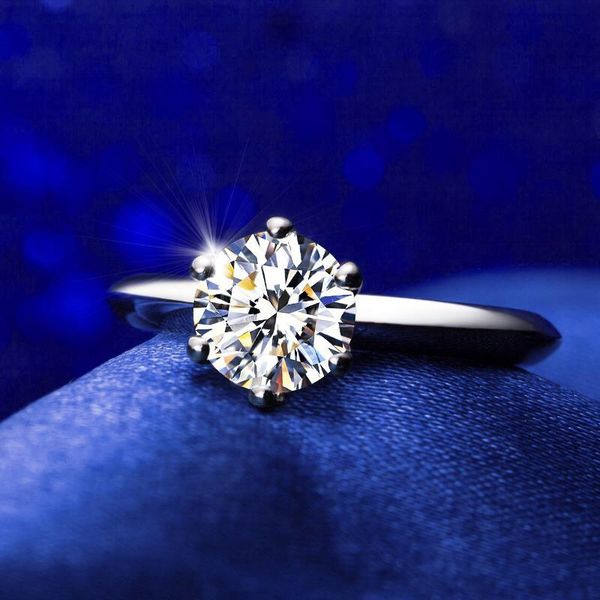 six claw imitation diamond ring girl mo sangshi ruby screw pattern mens rings classic men titanium steel designer for women luxury gifts wom, Silver
six claw imitation diamond ring girl mo sangshi ruby screw pattern mens rings classic men titanium steel designer for women luxury gifts wom, Silver